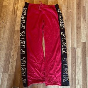 Vs pink pants bling